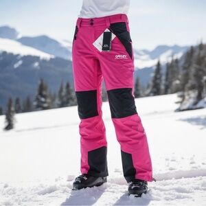 OAKLEY Ski/Snowboard Pants Fuchsia and Black Size S BRAND NEW
